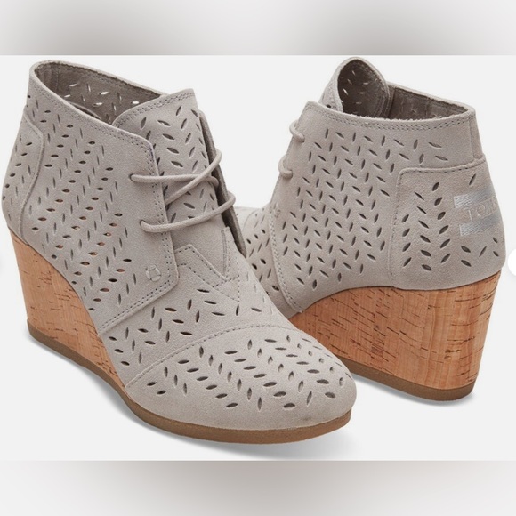 TOMS DESERT WEDGE Sz 5 - Picture 1 of 6